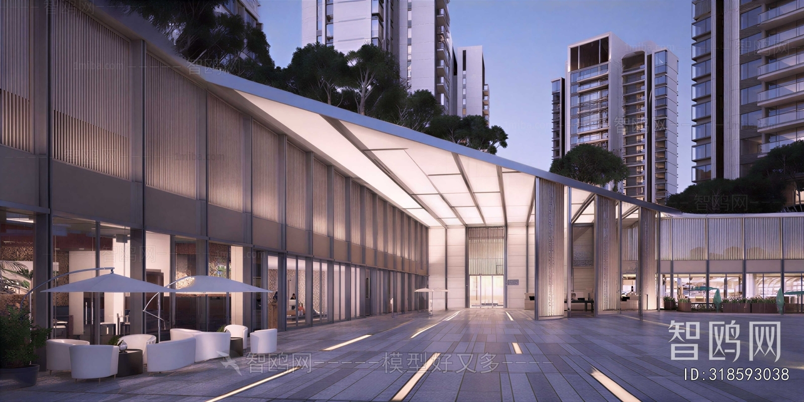 Modern Appearance Of Commercial Building