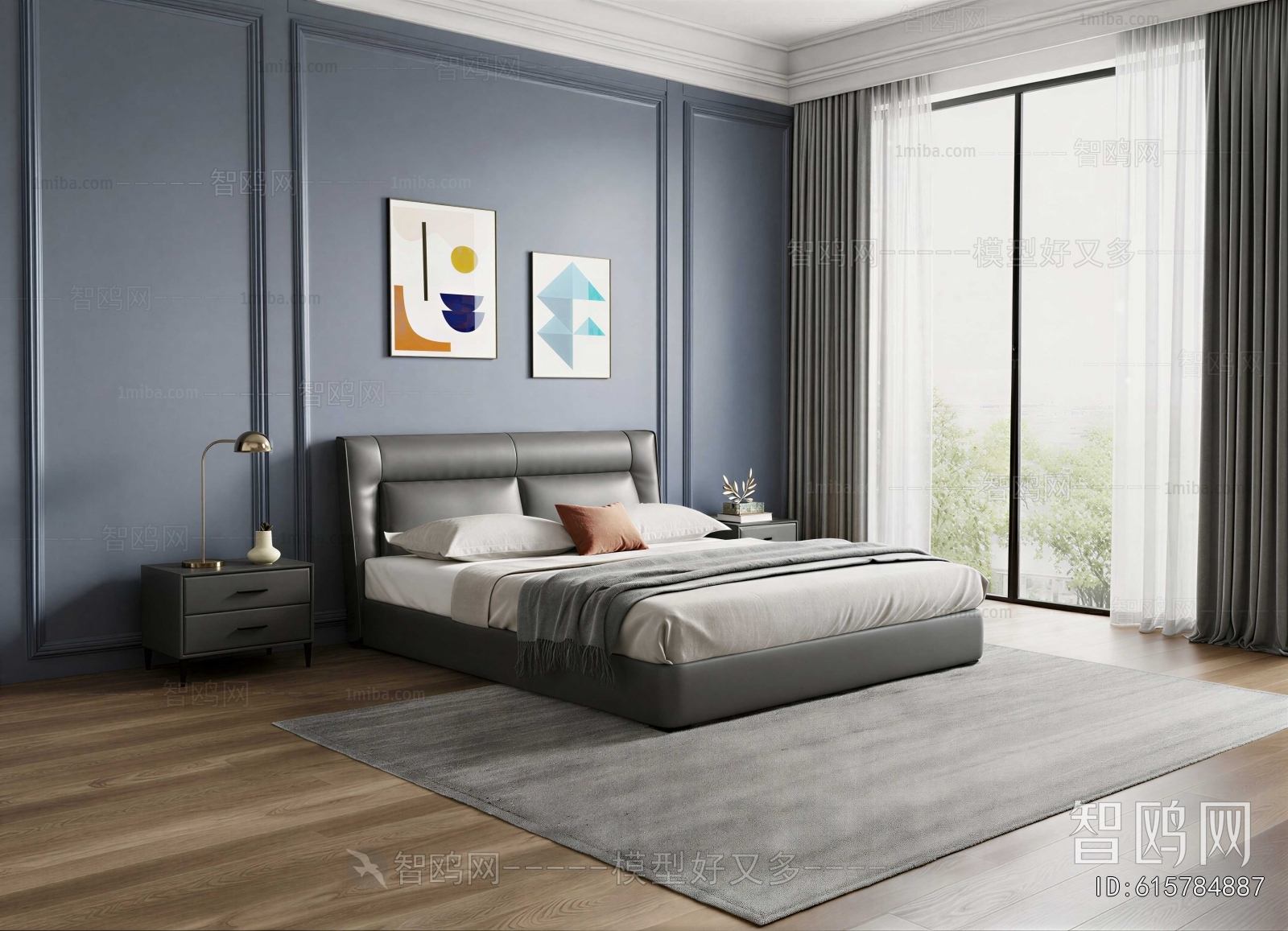 Modern Double Bed