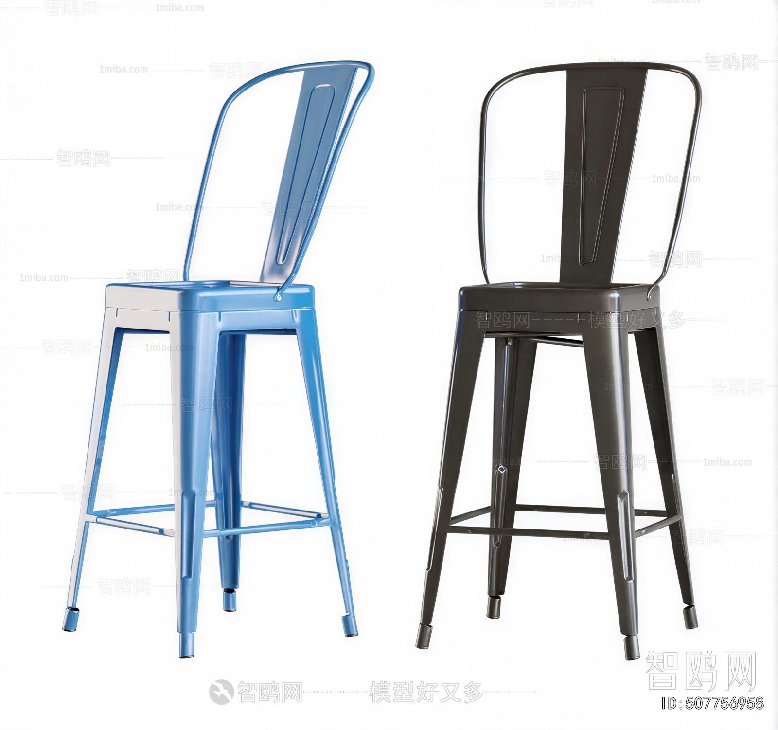 Industrial Style Bar Chair