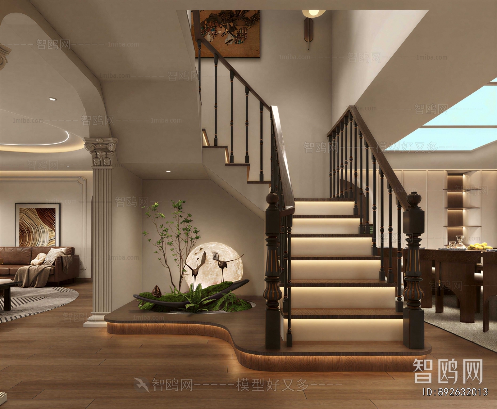New Chinese Style Stairwell
