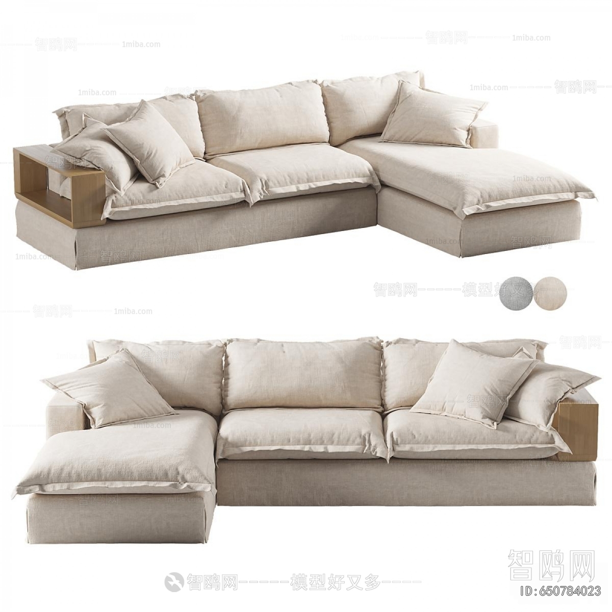 Modern Three-seat Sofa