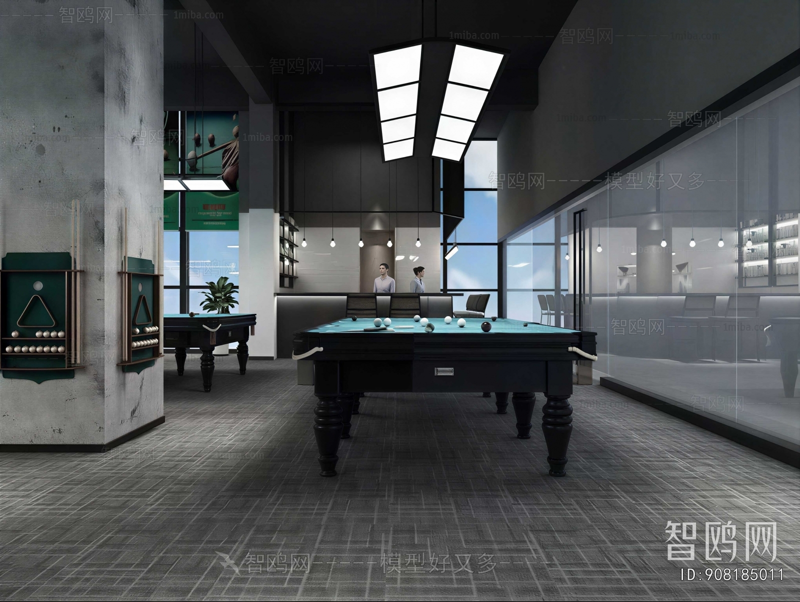 Modern Billiard Room