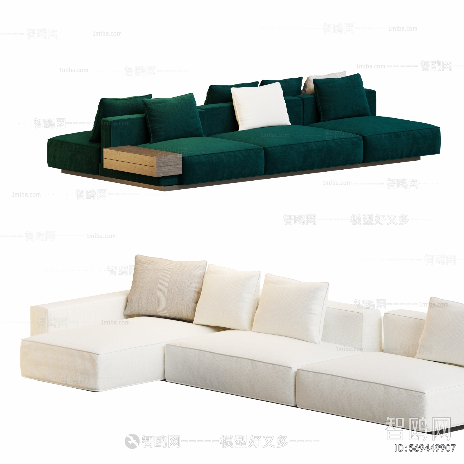 Modern Nordic Style Corner Sofa