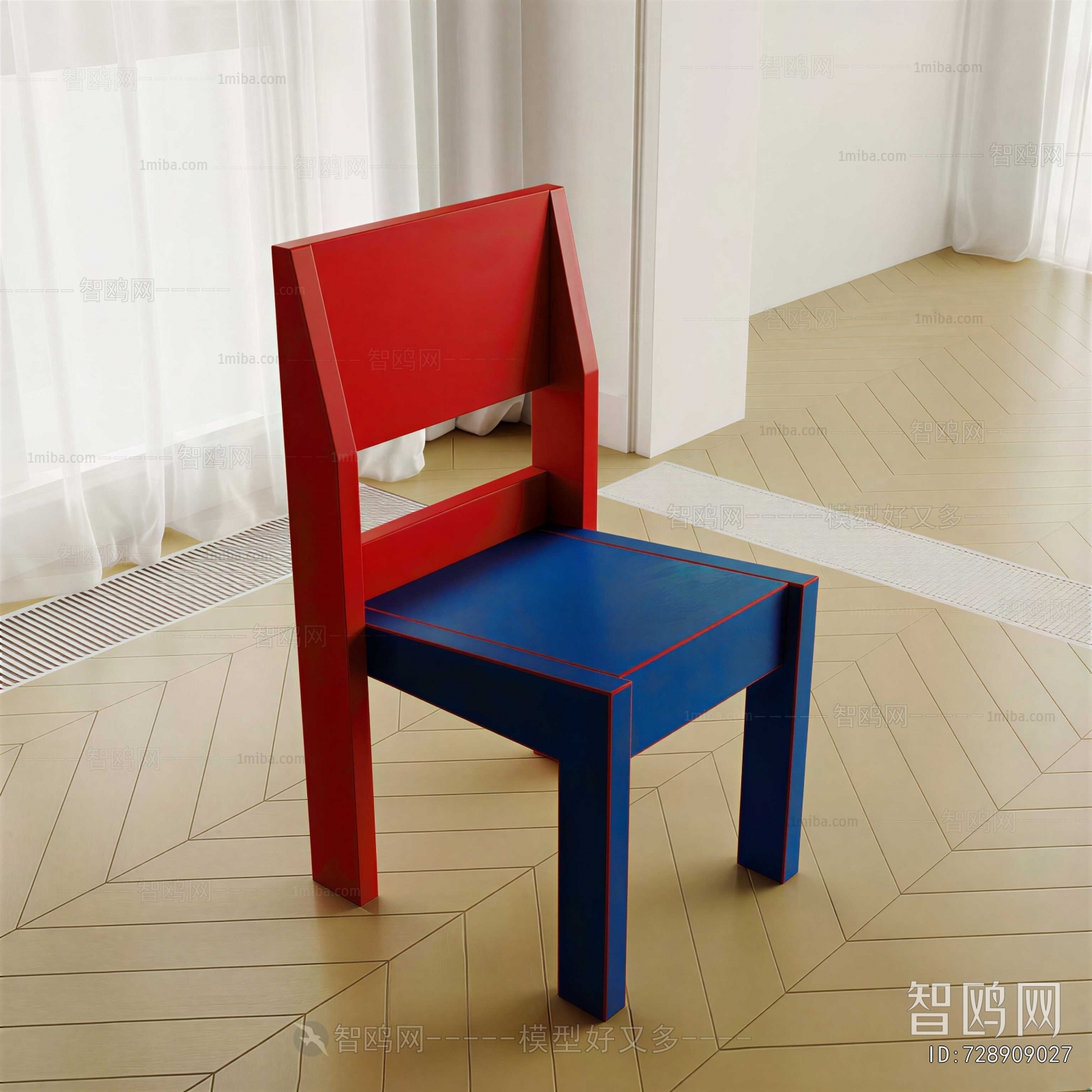 Simple European Style Single Chair