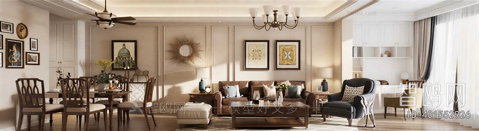 American Style A Living Room