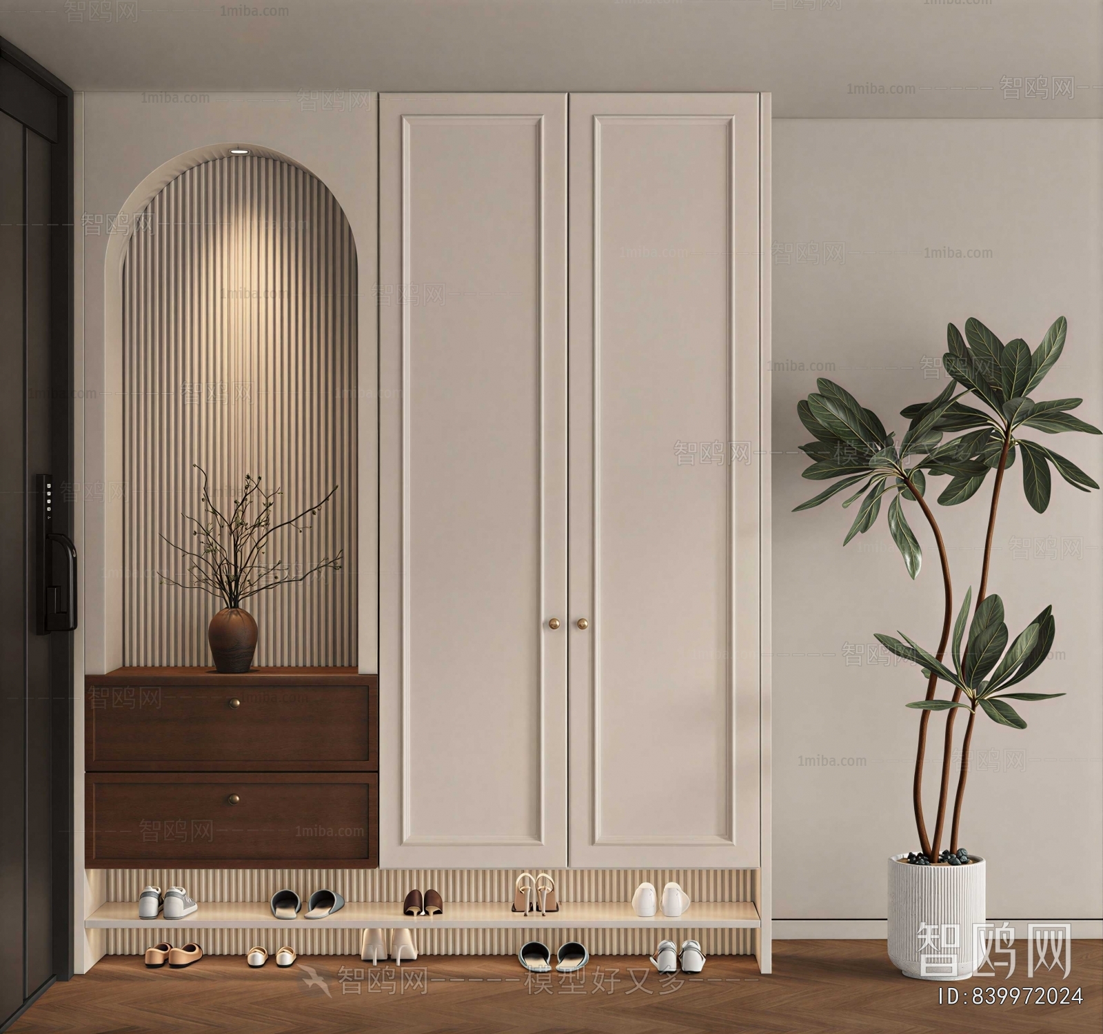 Modern Shoe Cabinet