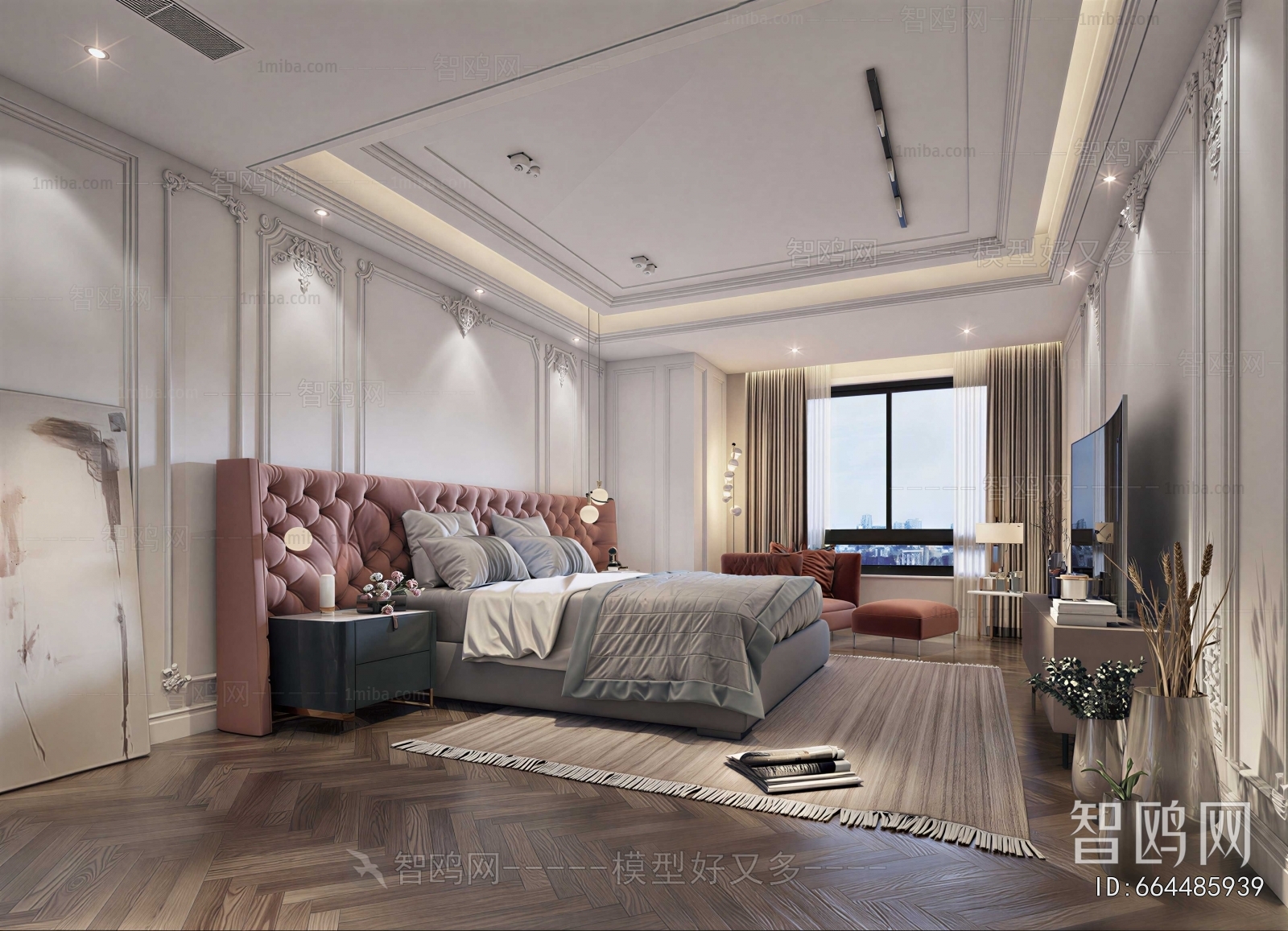 New Chinese Style Bedroom