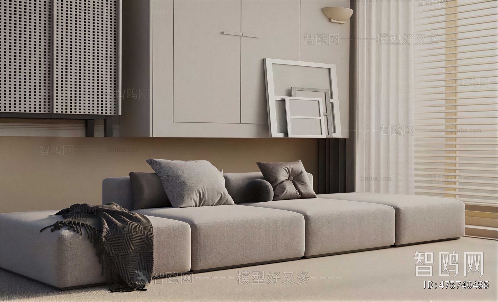 Modern Three-seat Sofa