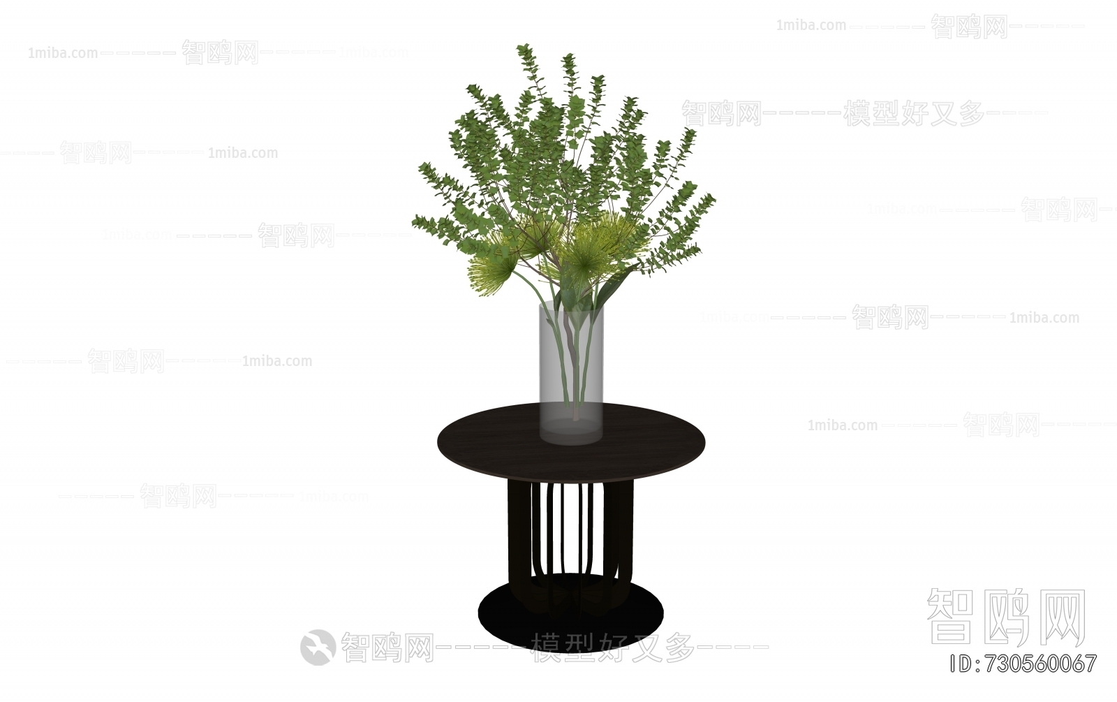 Modern Potted Green Plant