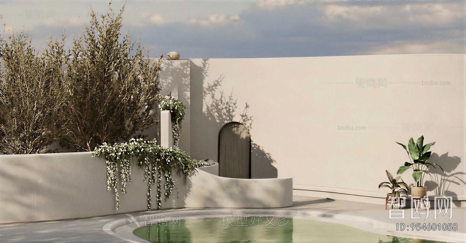 Modern Courtyard/landscape