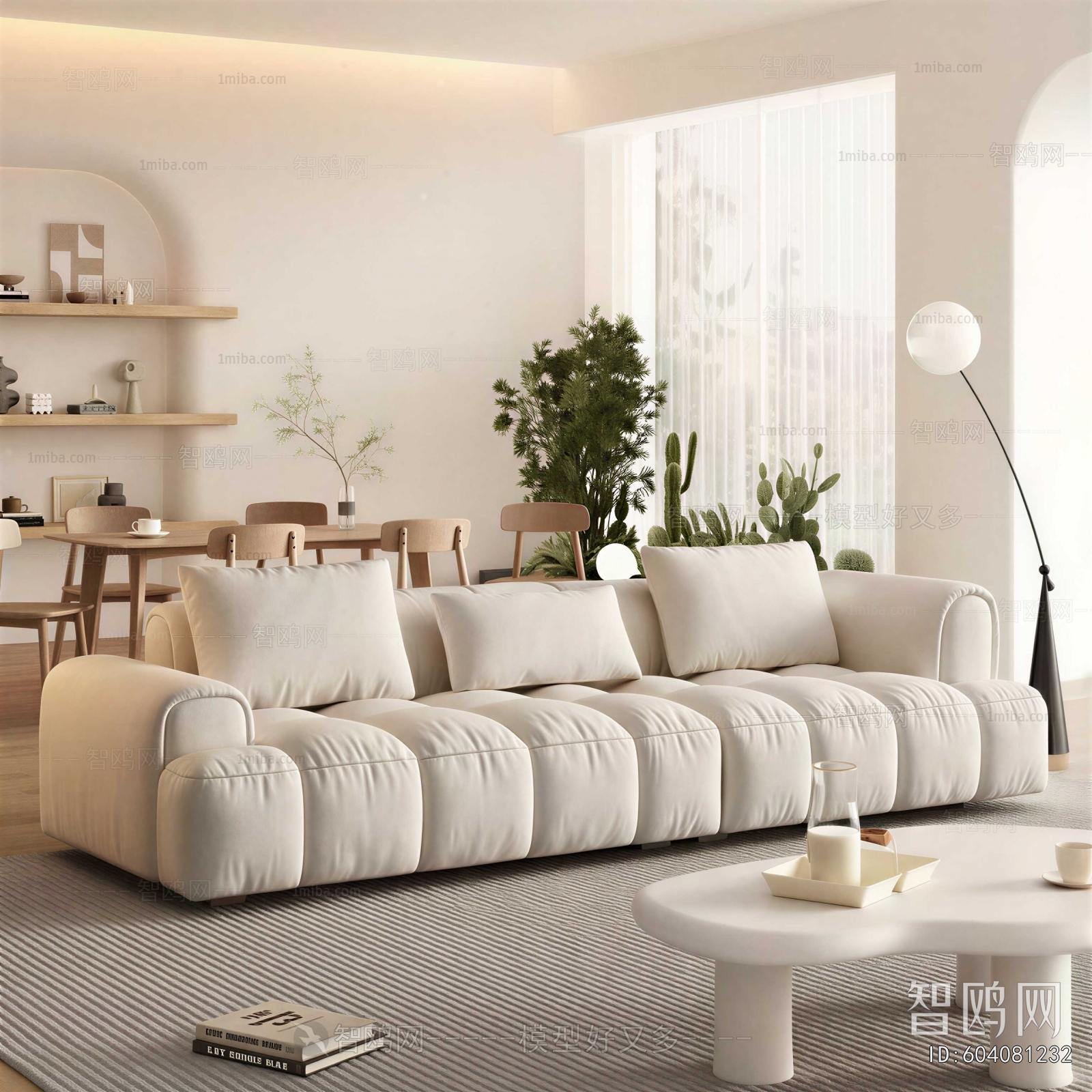 Modern Three-seat Sofa