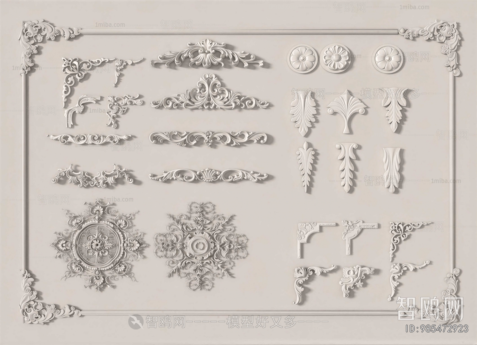 Simple European Style Carving