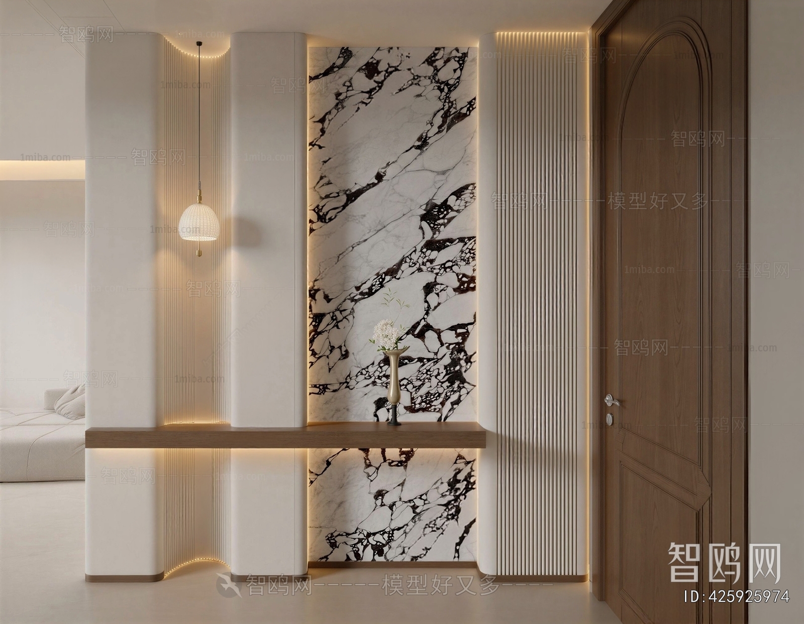 French Style Hallway