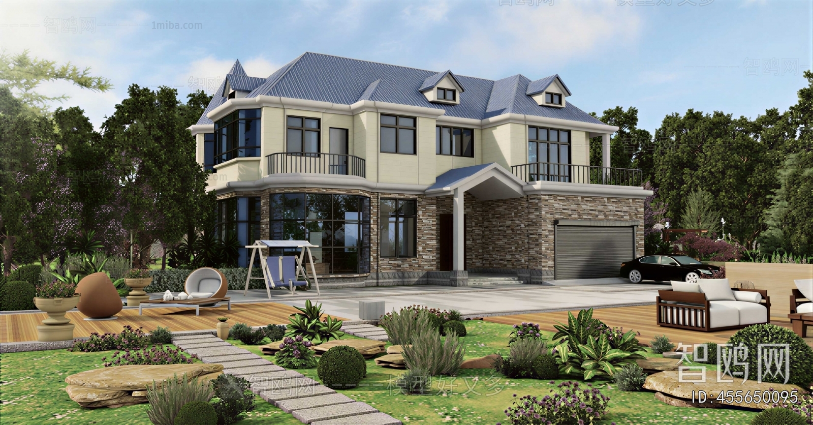 New Chinese Style Villa Appearance