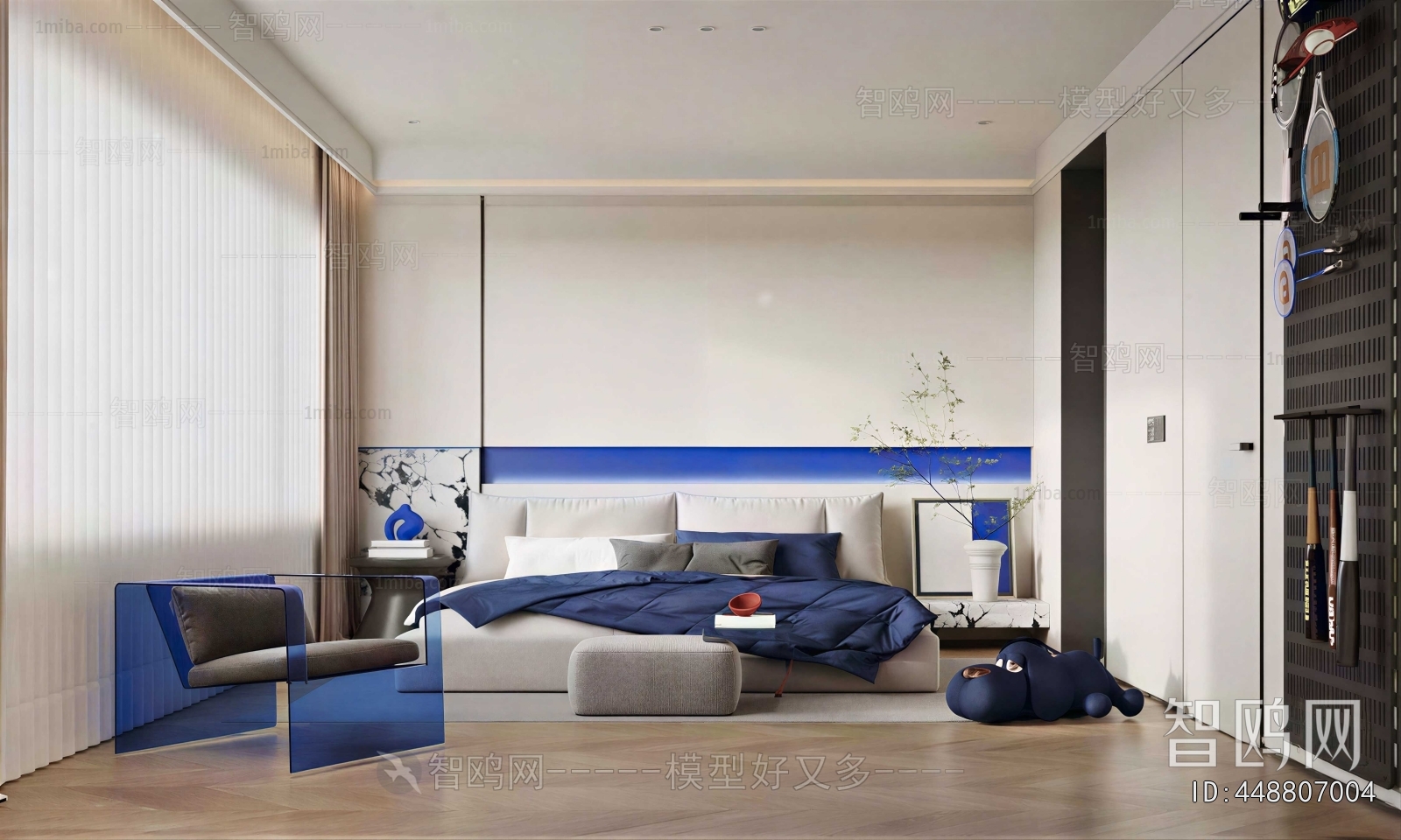 New Chinese Style Bedroom