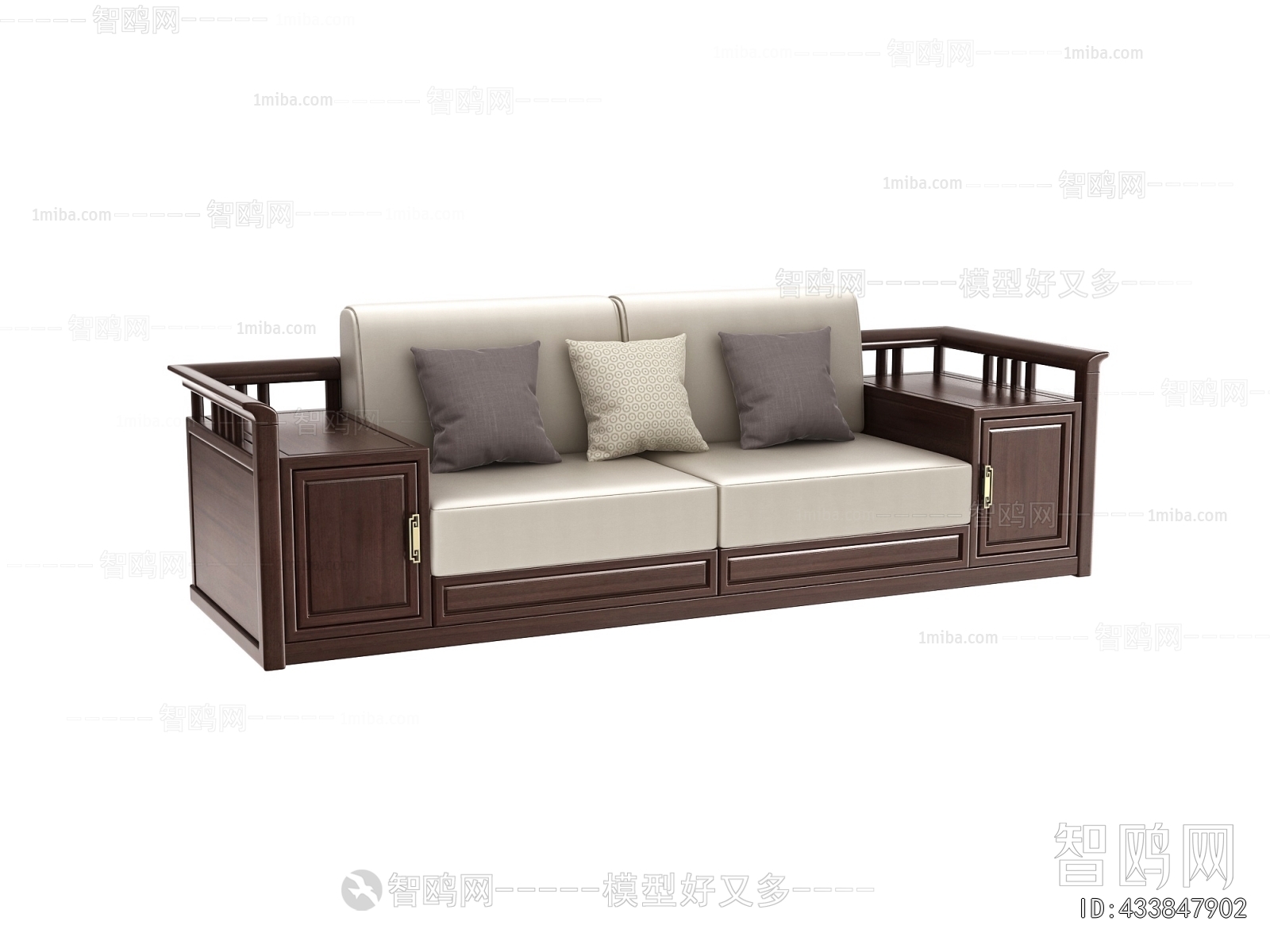 New Chinese Style A Sofa For Two
