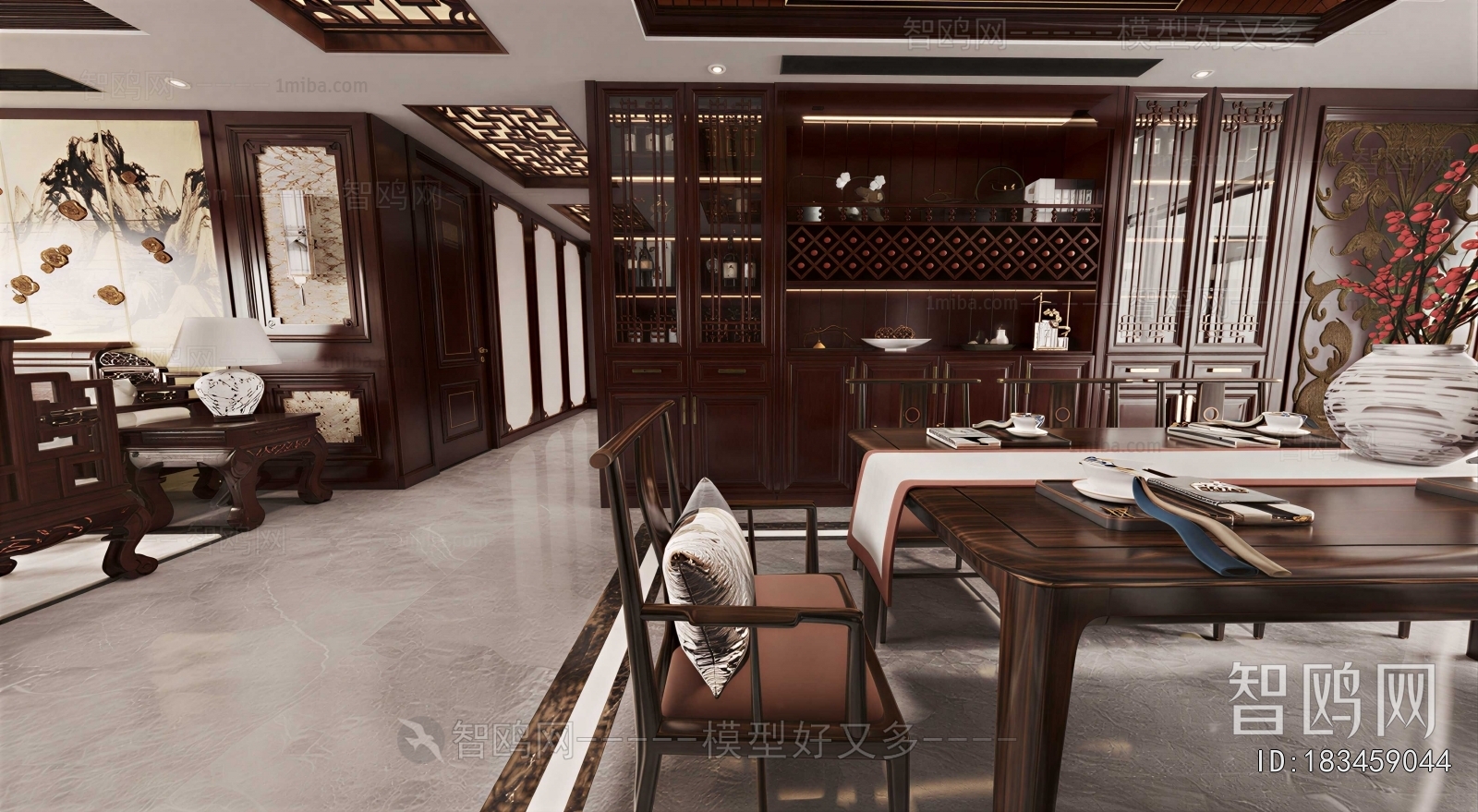 New Chinese Style A Living Room