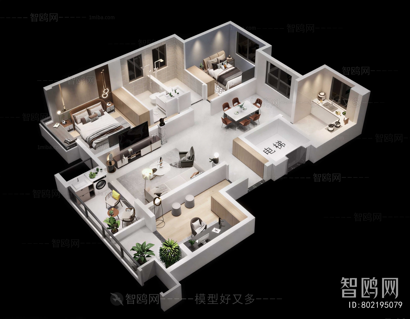 Modern A Bird's-eye View Of Home Decoration