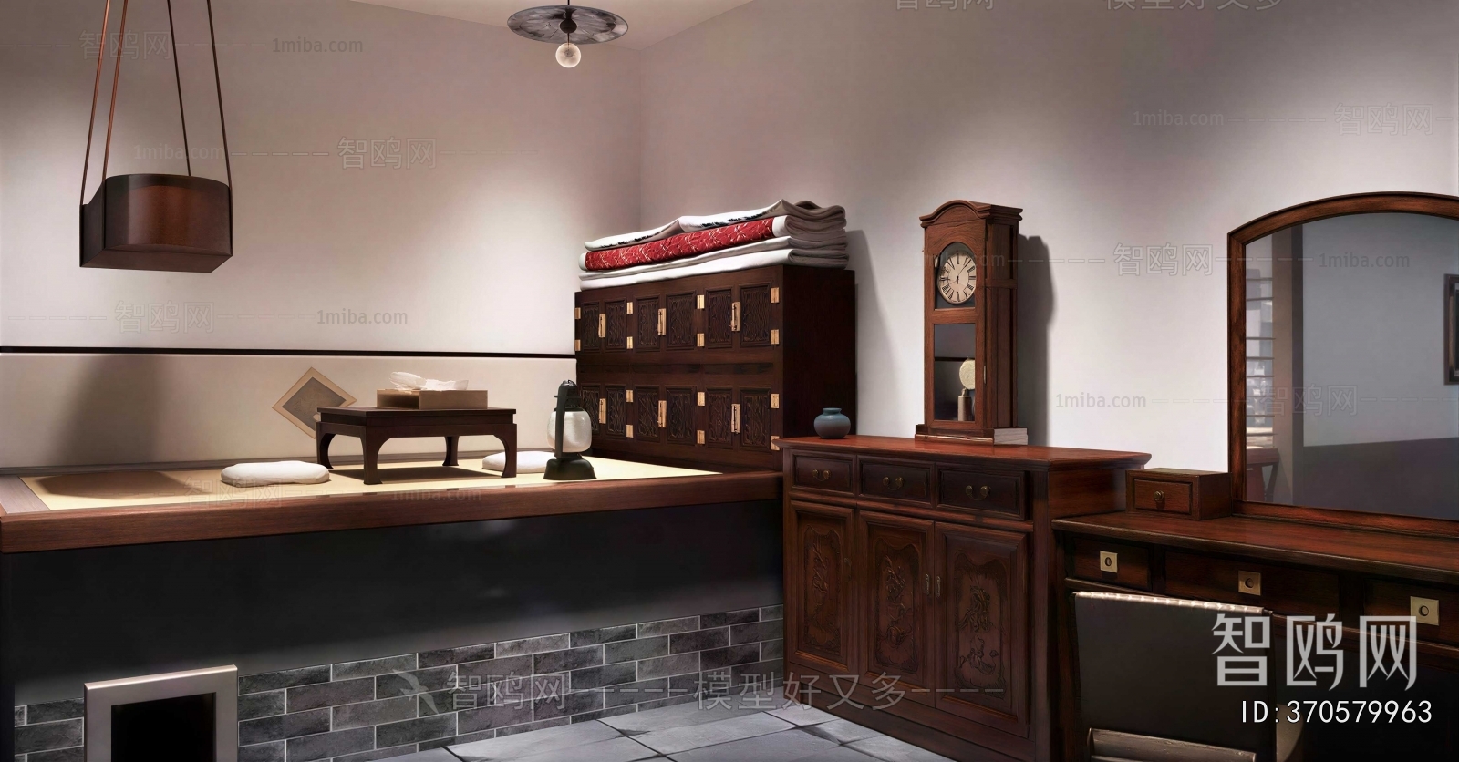 New Chinese Style Decorative Cabinet