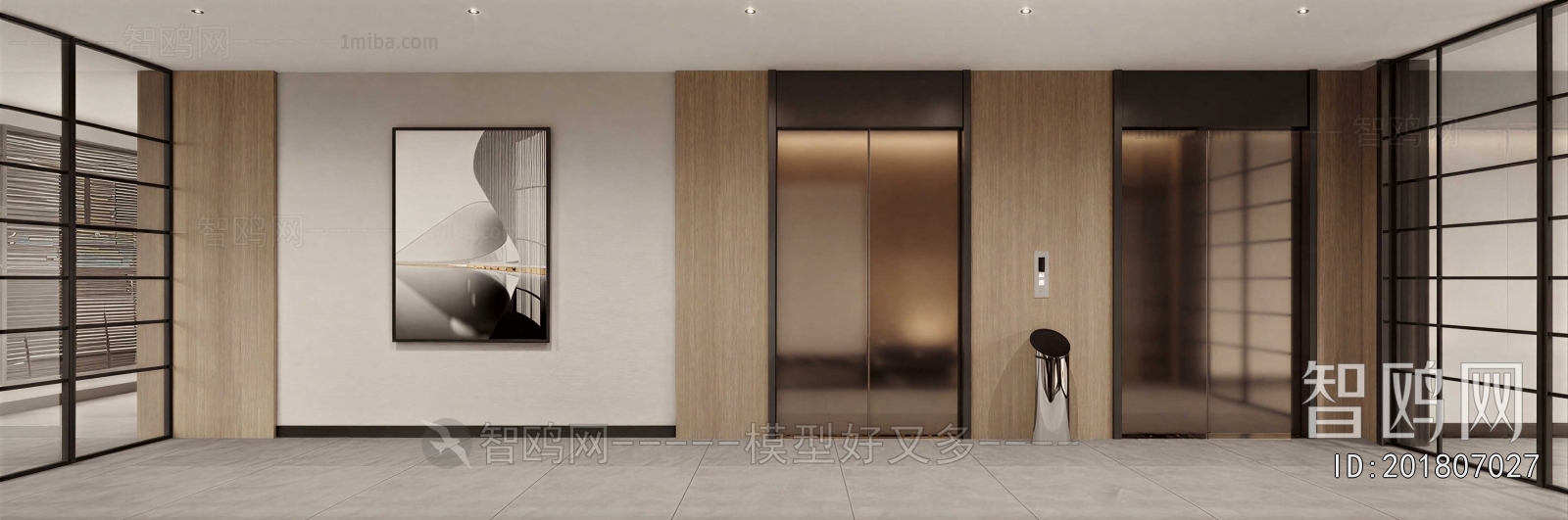 Modern Corridor/elevator Hall