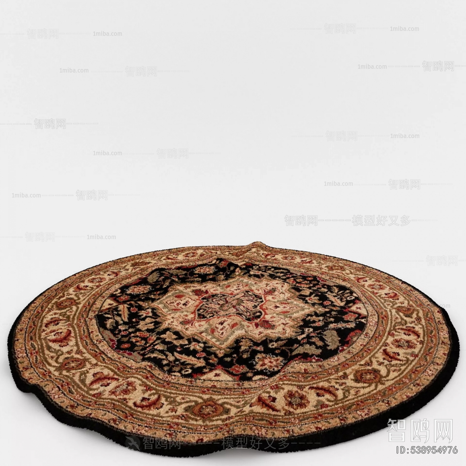 French Style Circular Carpet