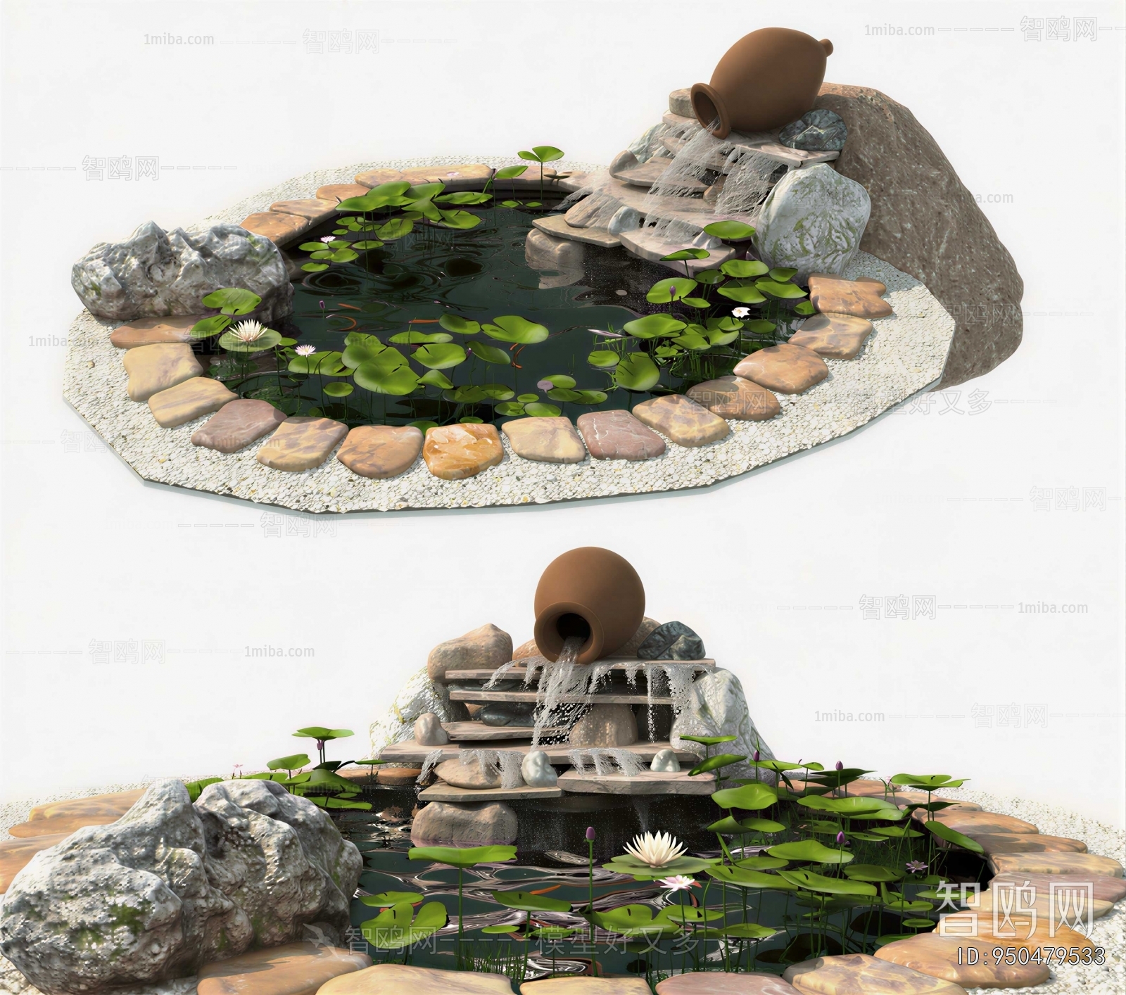 Modern Rockery Waterscape