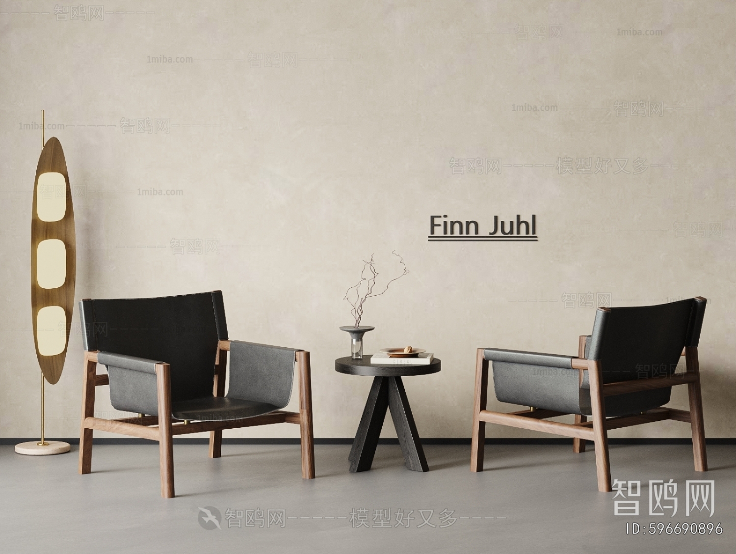 Wabi-sabi Style Lounge Chair