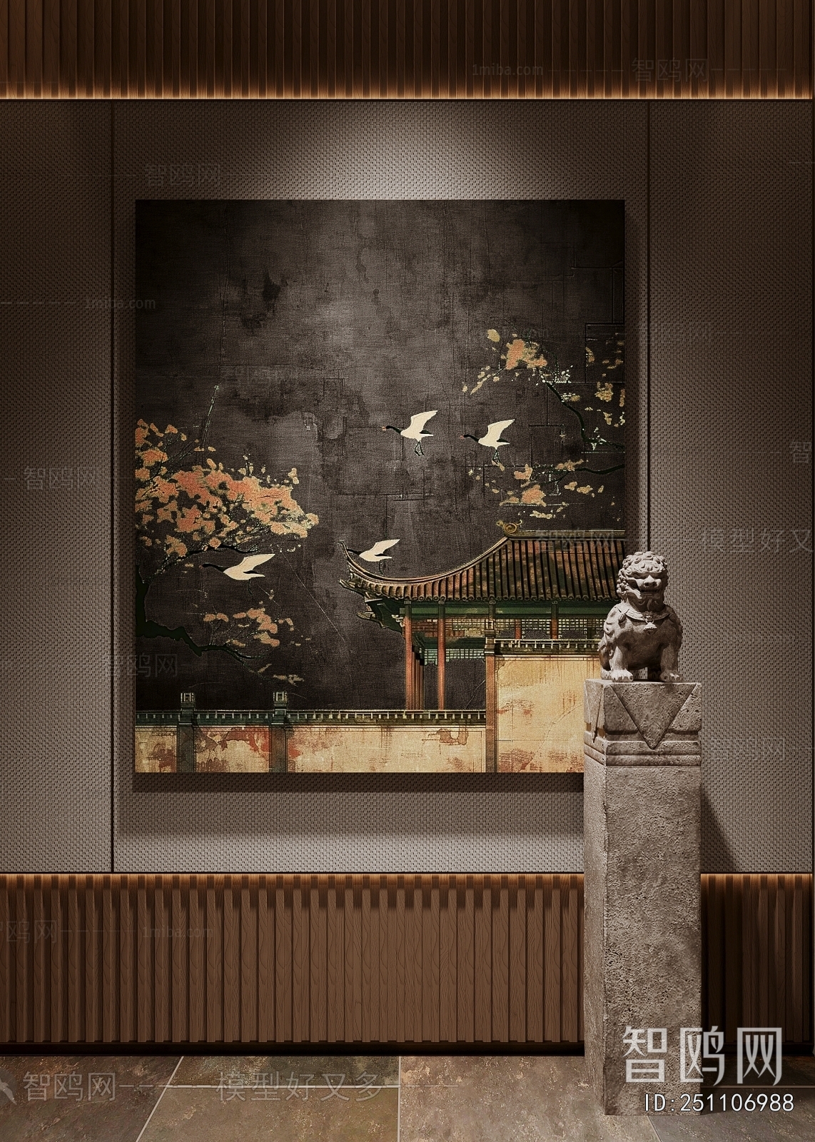 New Chinese Style Chinese Style Hallway