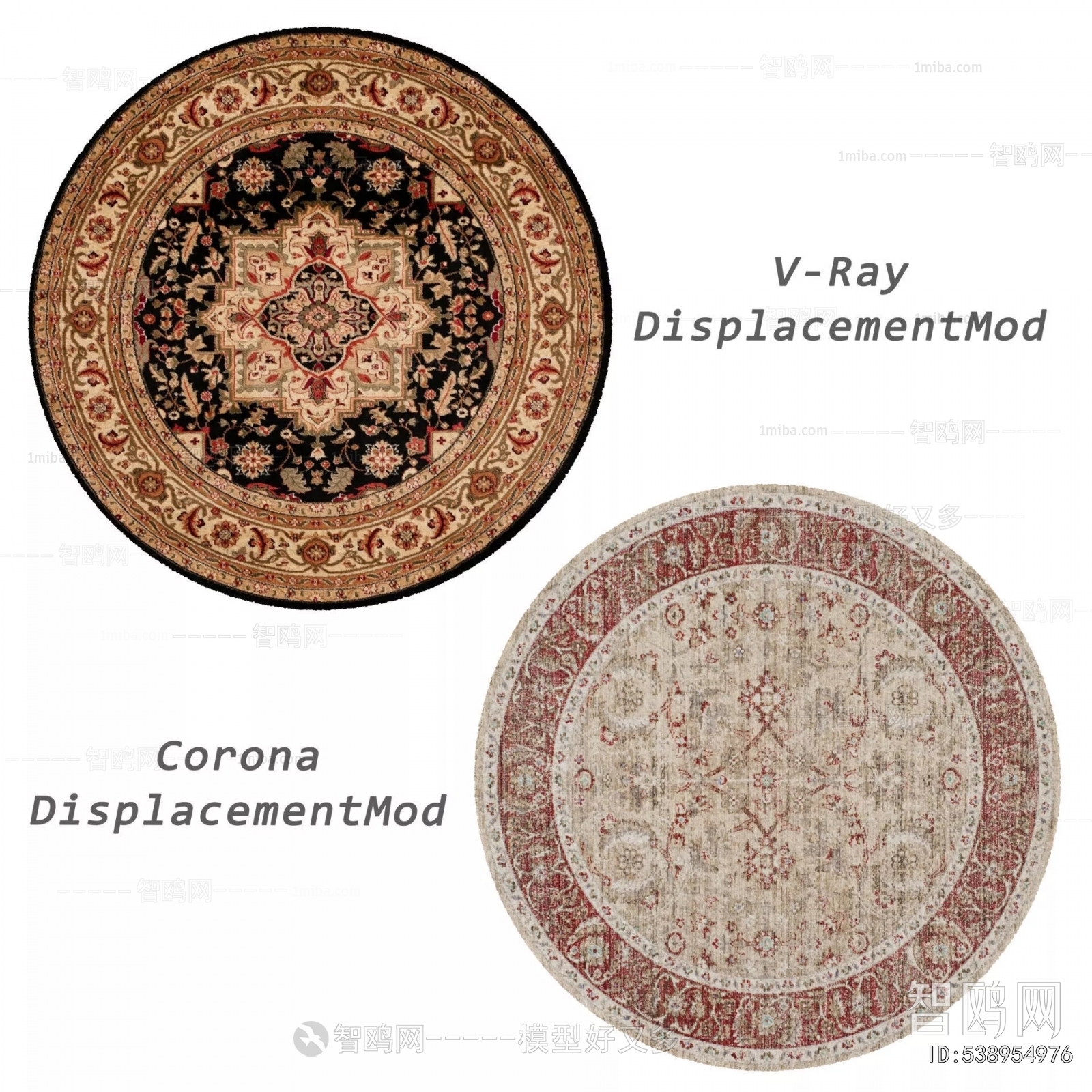 French Style Circular Carpet