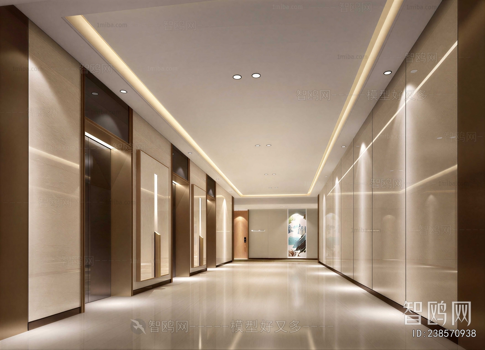 Modern Corridor/elevator Hall