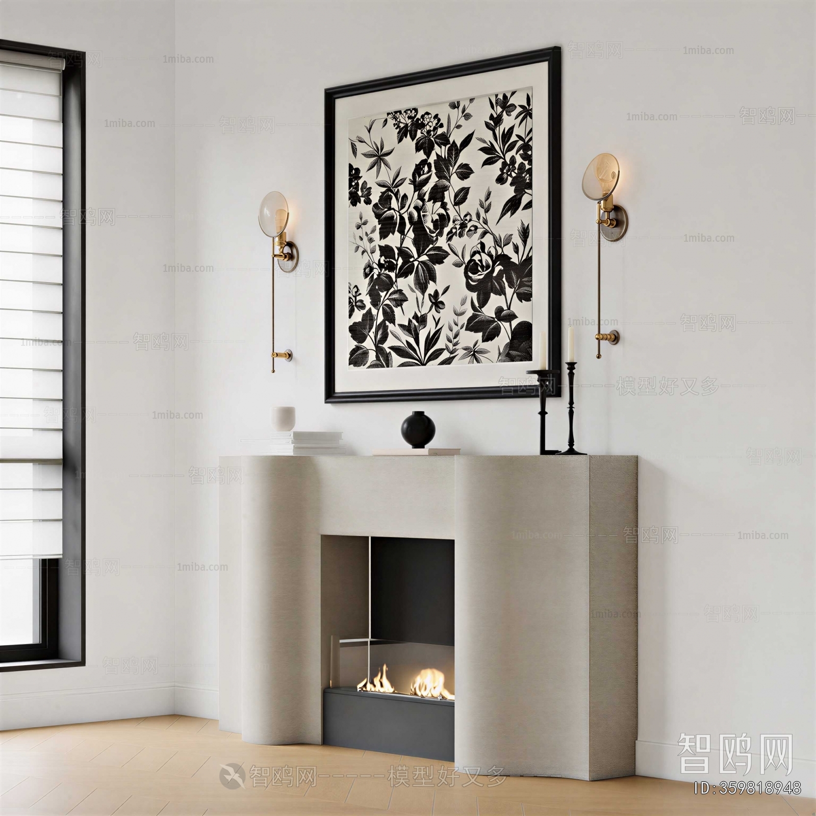 Modern Electronic Fireplace