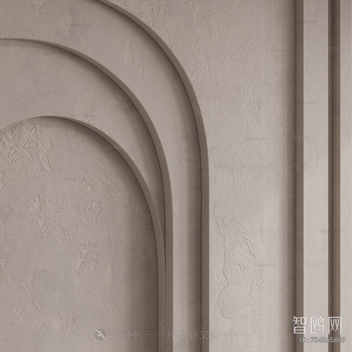 Wabi-sabi Style TV Wall