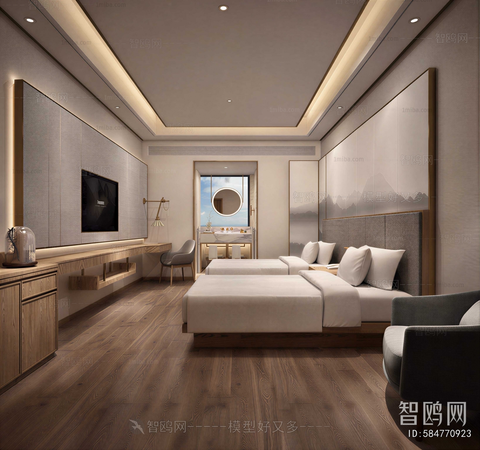 New Chinese Style Guest Room