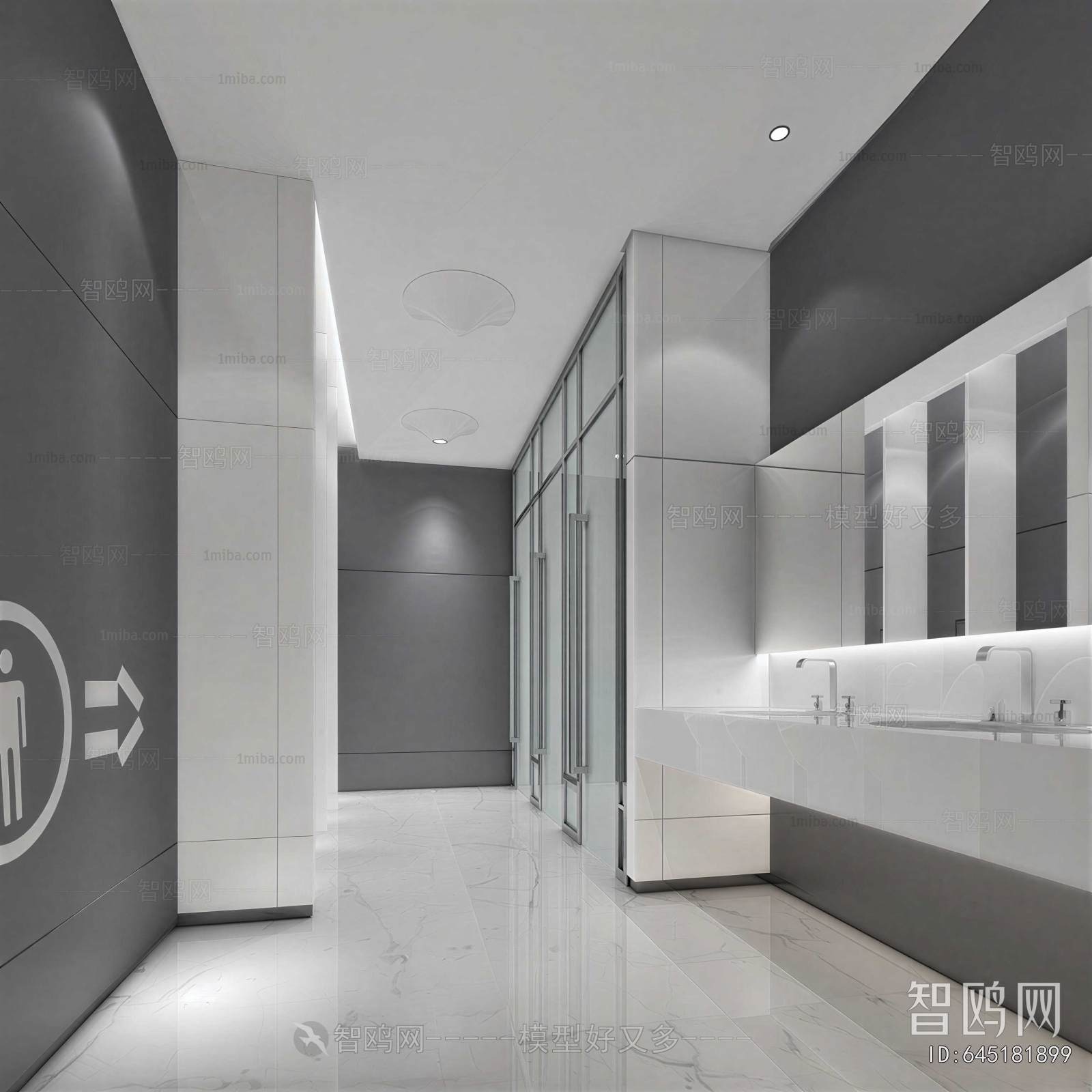 Modern Public Toilet