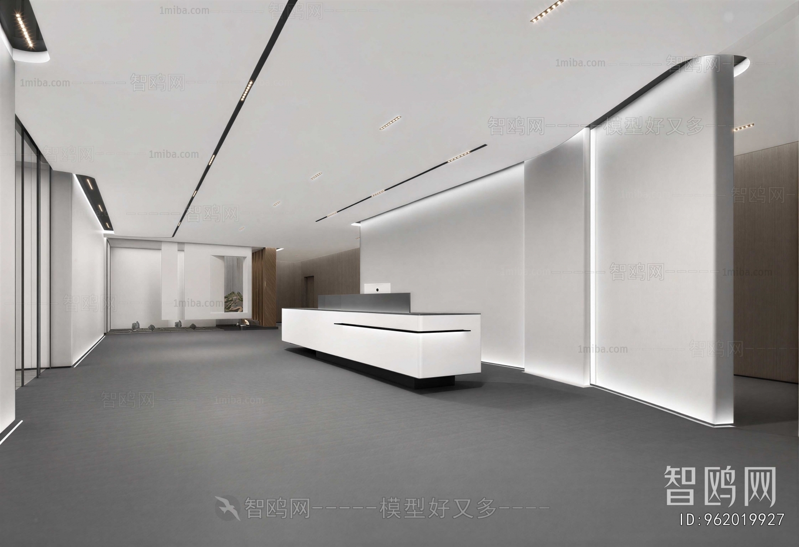 Modern Office Reception Desk
