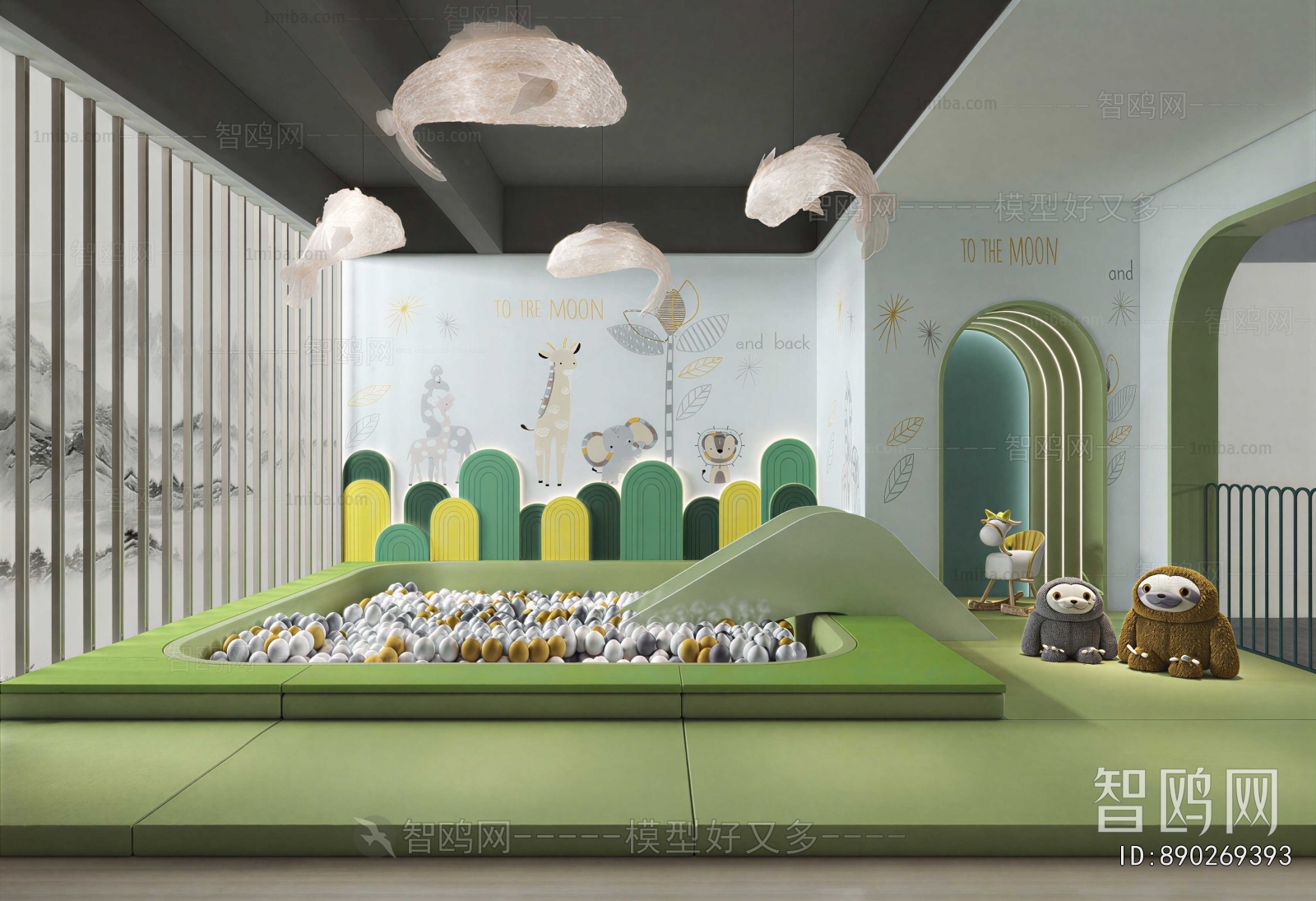 Modern Children's Room Activity Room