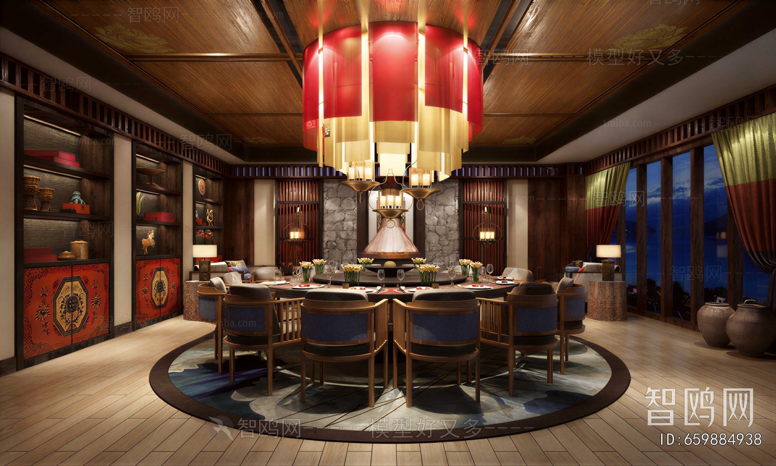 New Chinese Style Restaurant Box