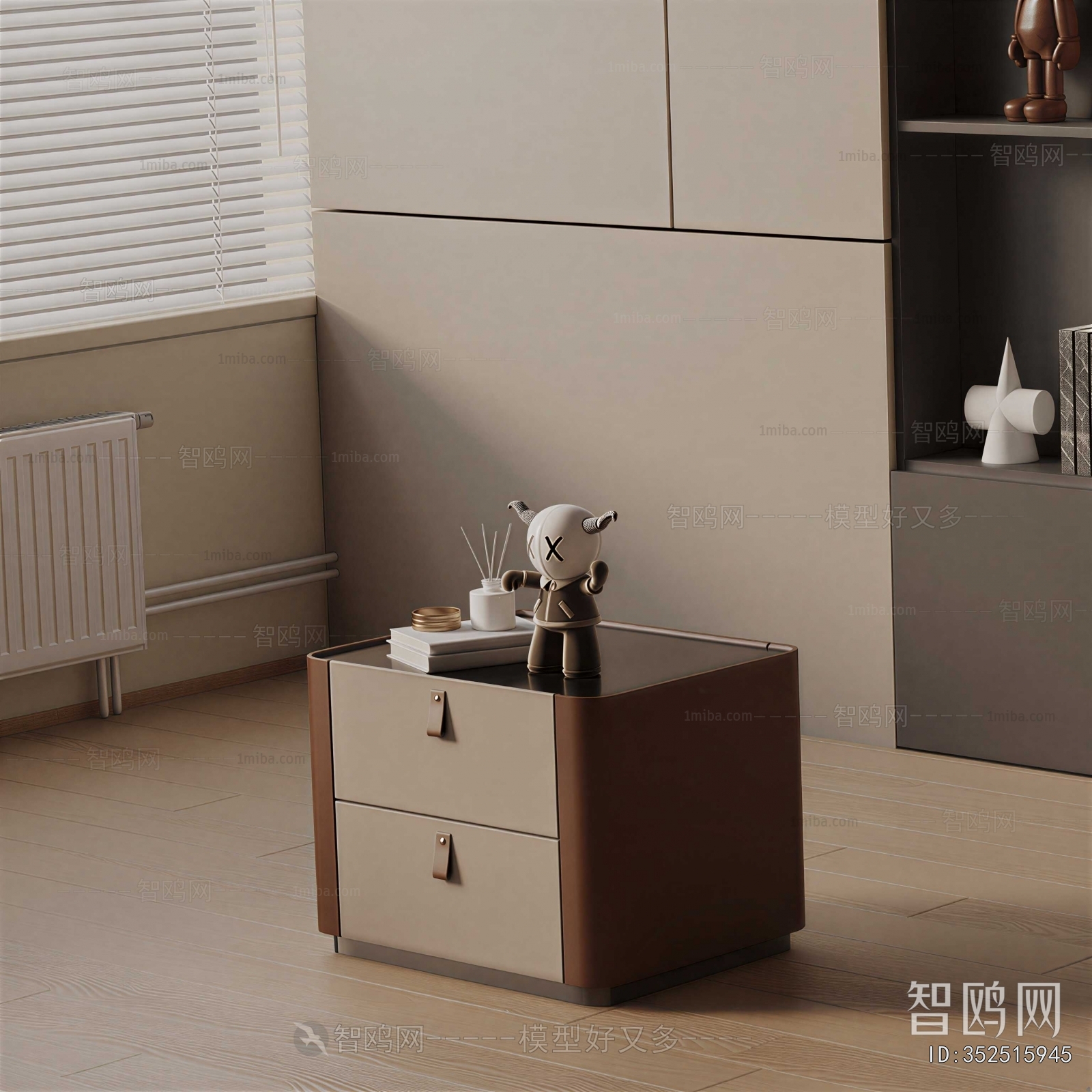 Modern Bedside Cupboard
