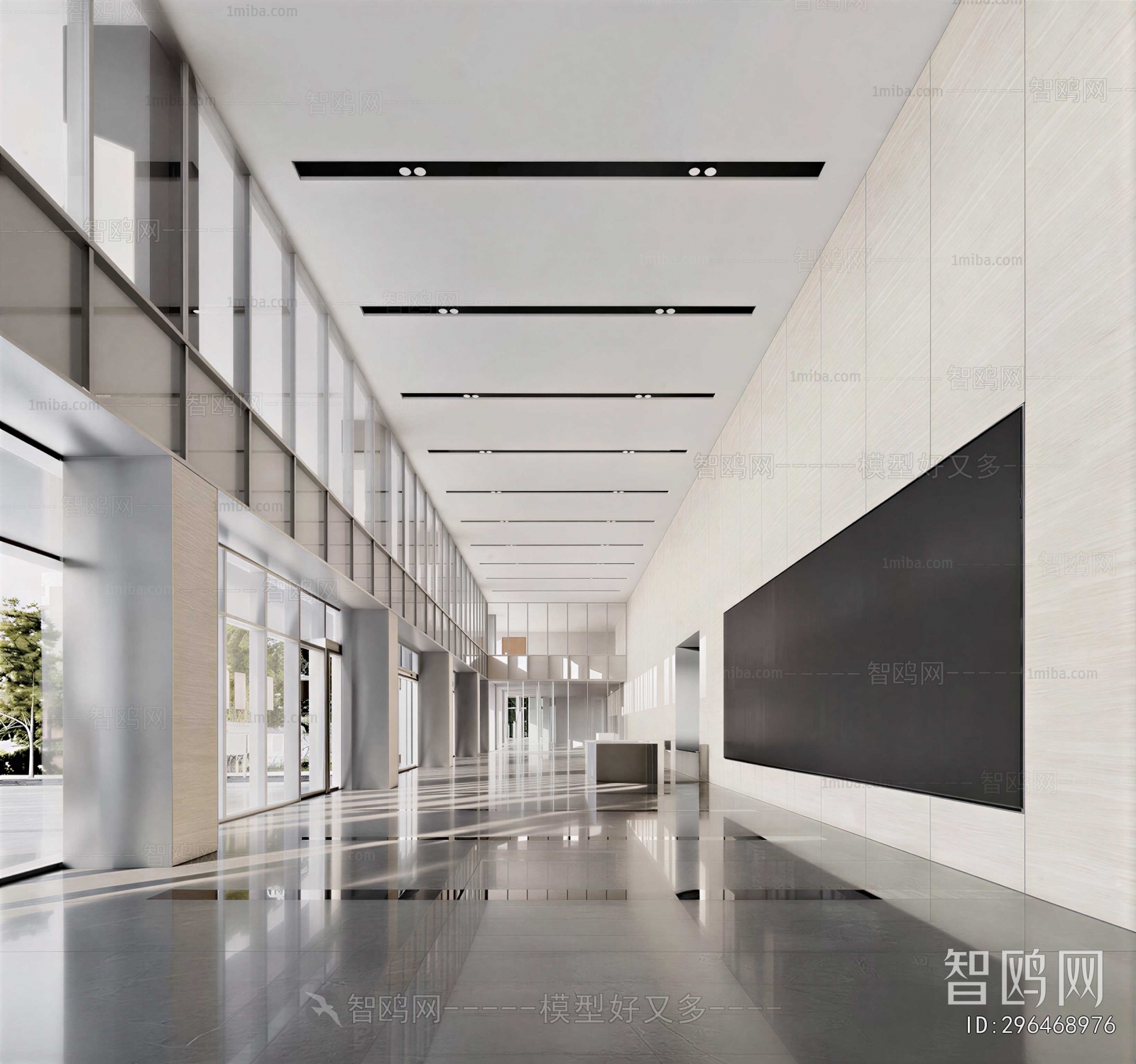 Modern Office Reception Desk