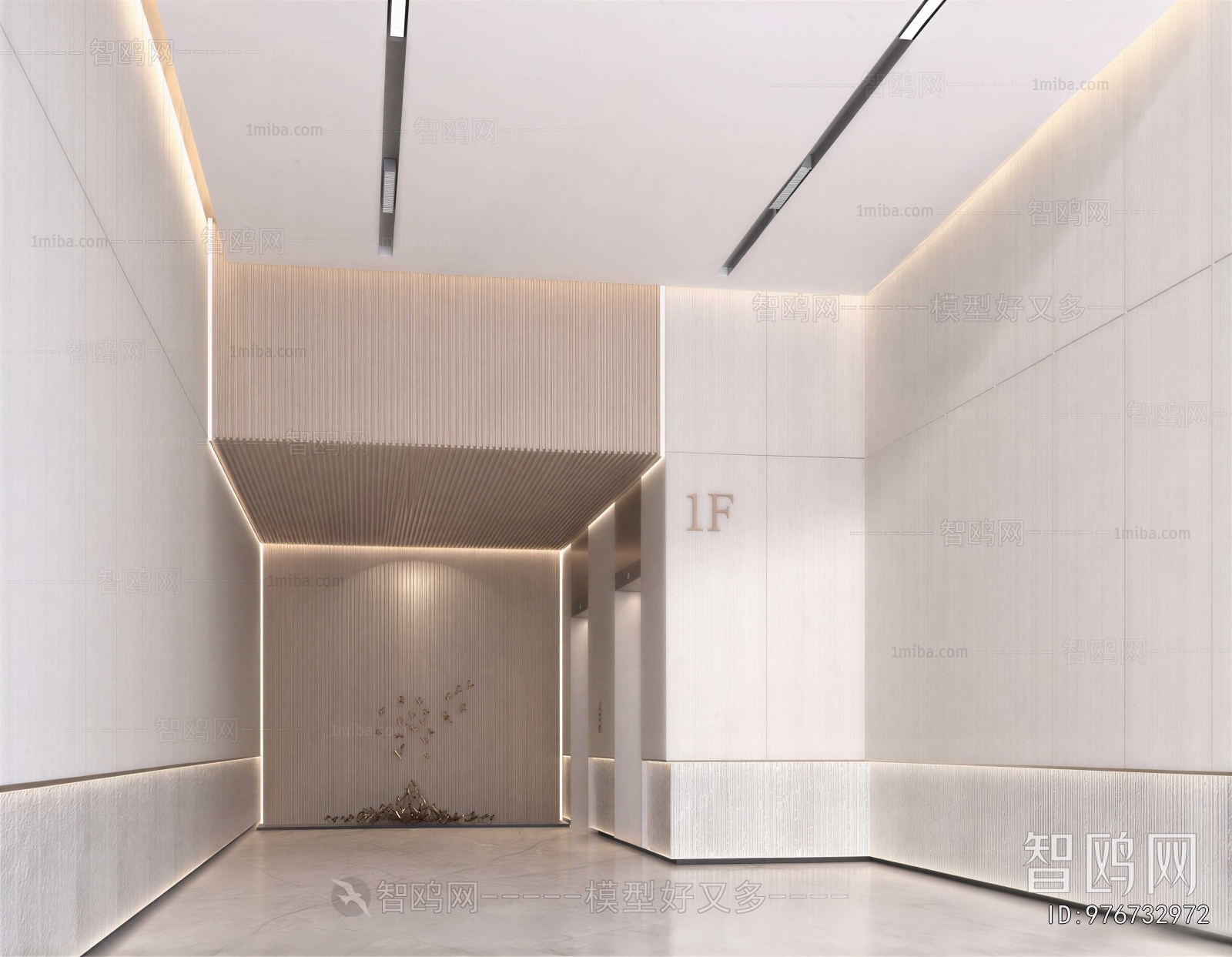 Modern Office Elevator Hall