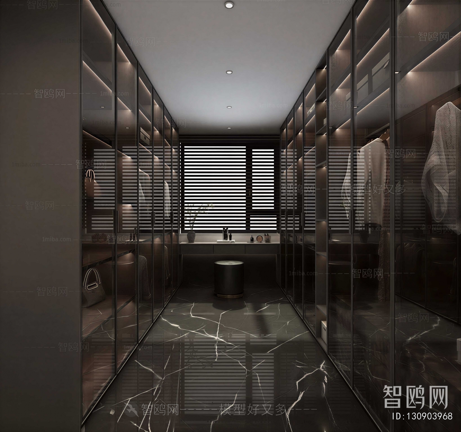 Modern Clothes Storage Area