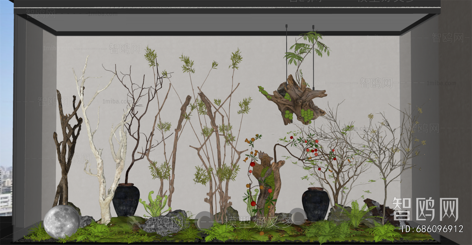 New Chinese Style Plant Landscaping