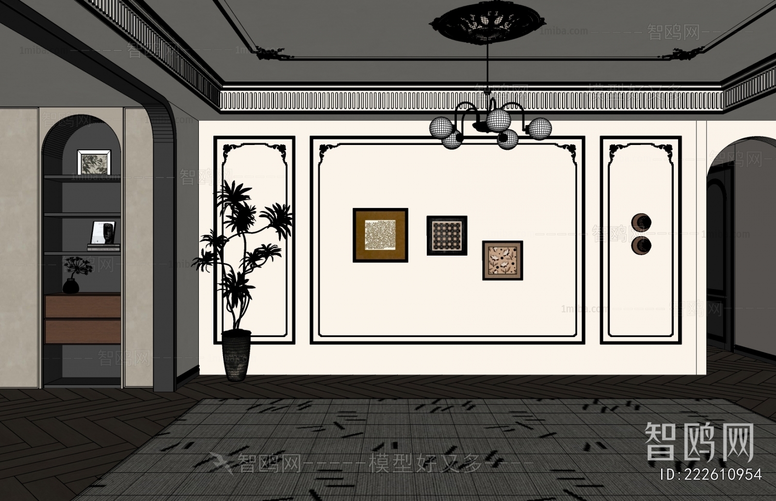 French Style TV Wall