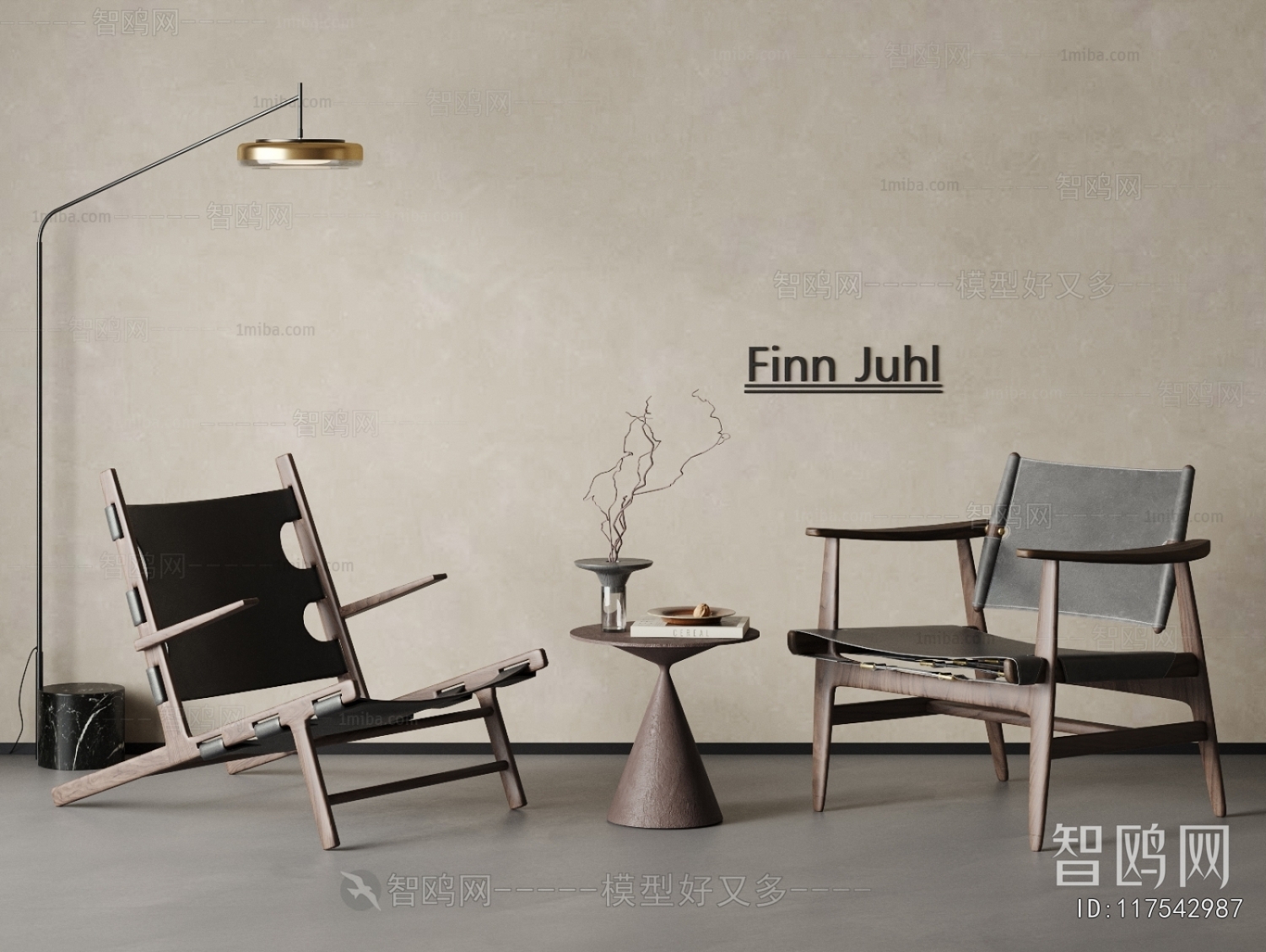 Wabi-sabi Style Lounge Chair
