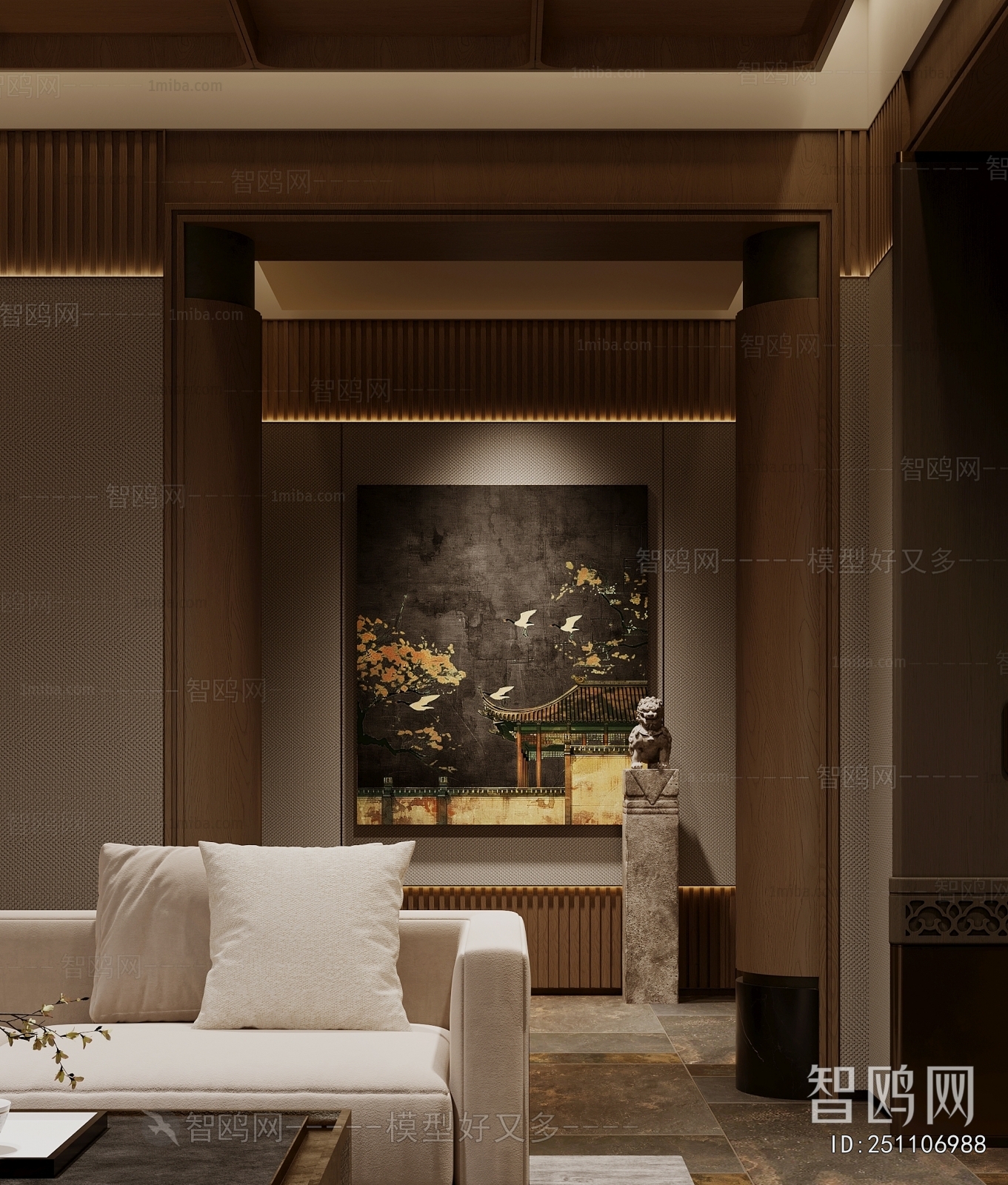 New Chinese Style Chinese Style Hallway