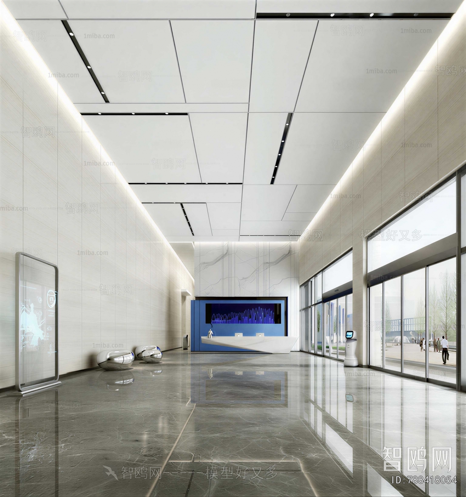 Modern Office Reception Desk