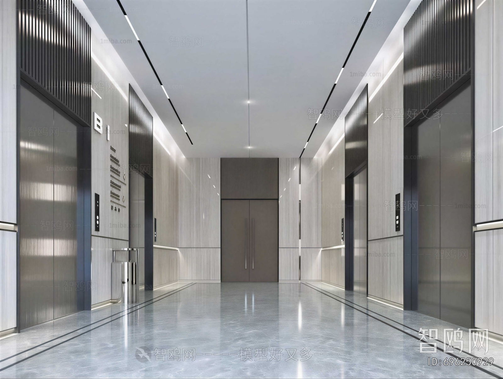 Modern Corridor/elevator Hall