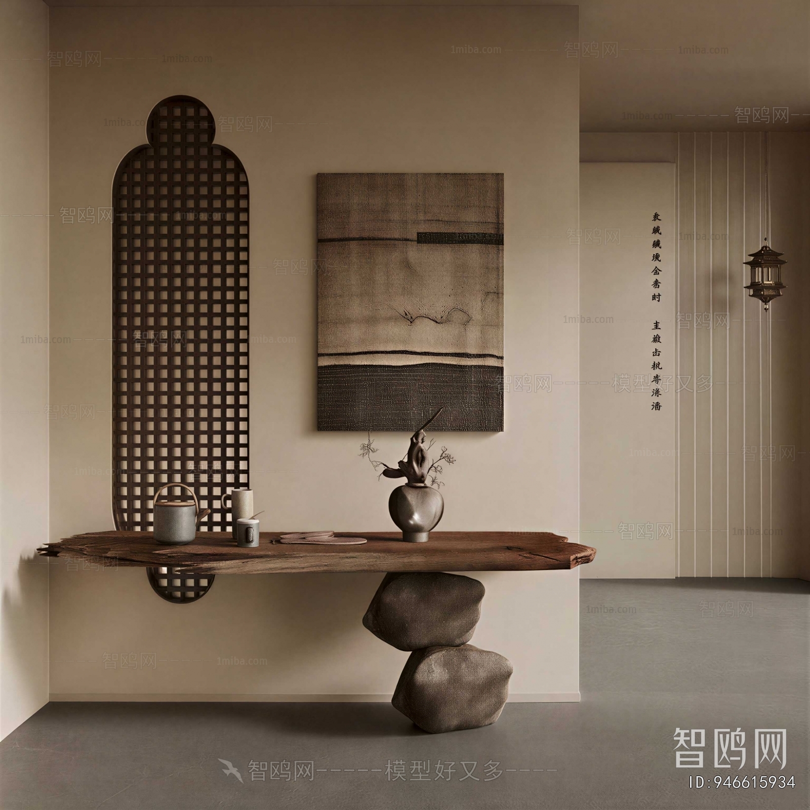 New Chinese Style Hallway
