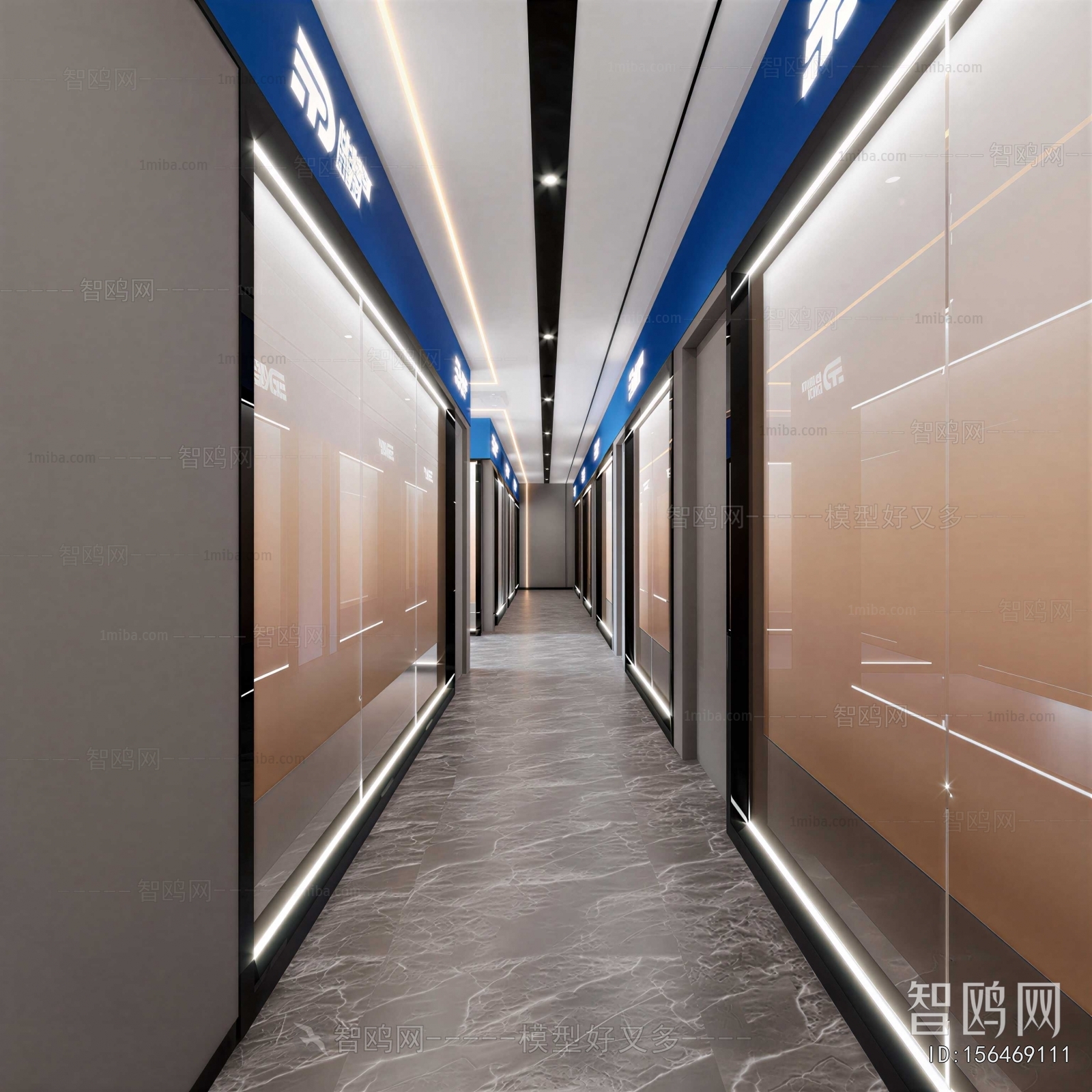Modern Office Aisle
