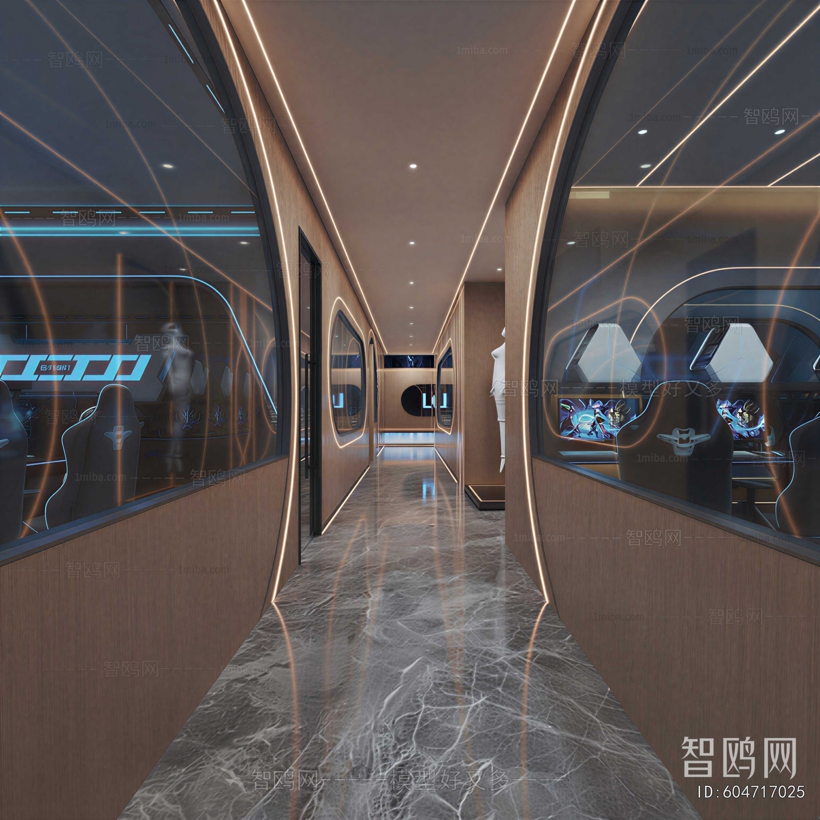 Modern Corridor/elevator Hall